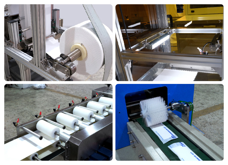 濕毛巾折疊包裝(帶視覺檢測)機(jī)械細(xì)節(jié)